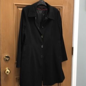 Black classic spring coat